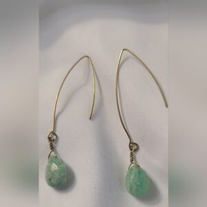 Mint Green 3 inch earrings